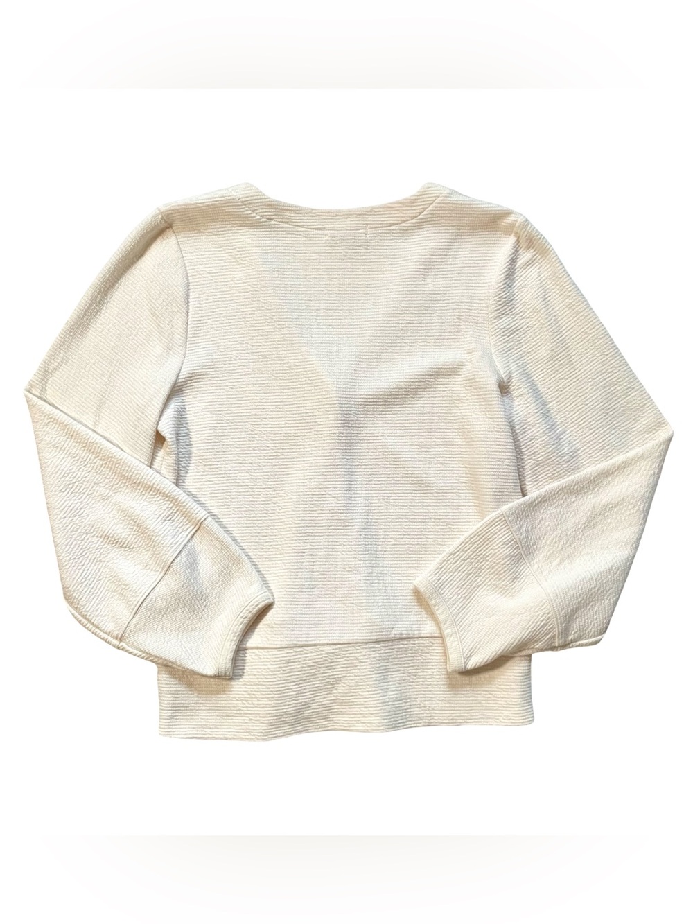 Madewell Ivory Textured Button Front Cardigan Sweater - Picture 5 of 5